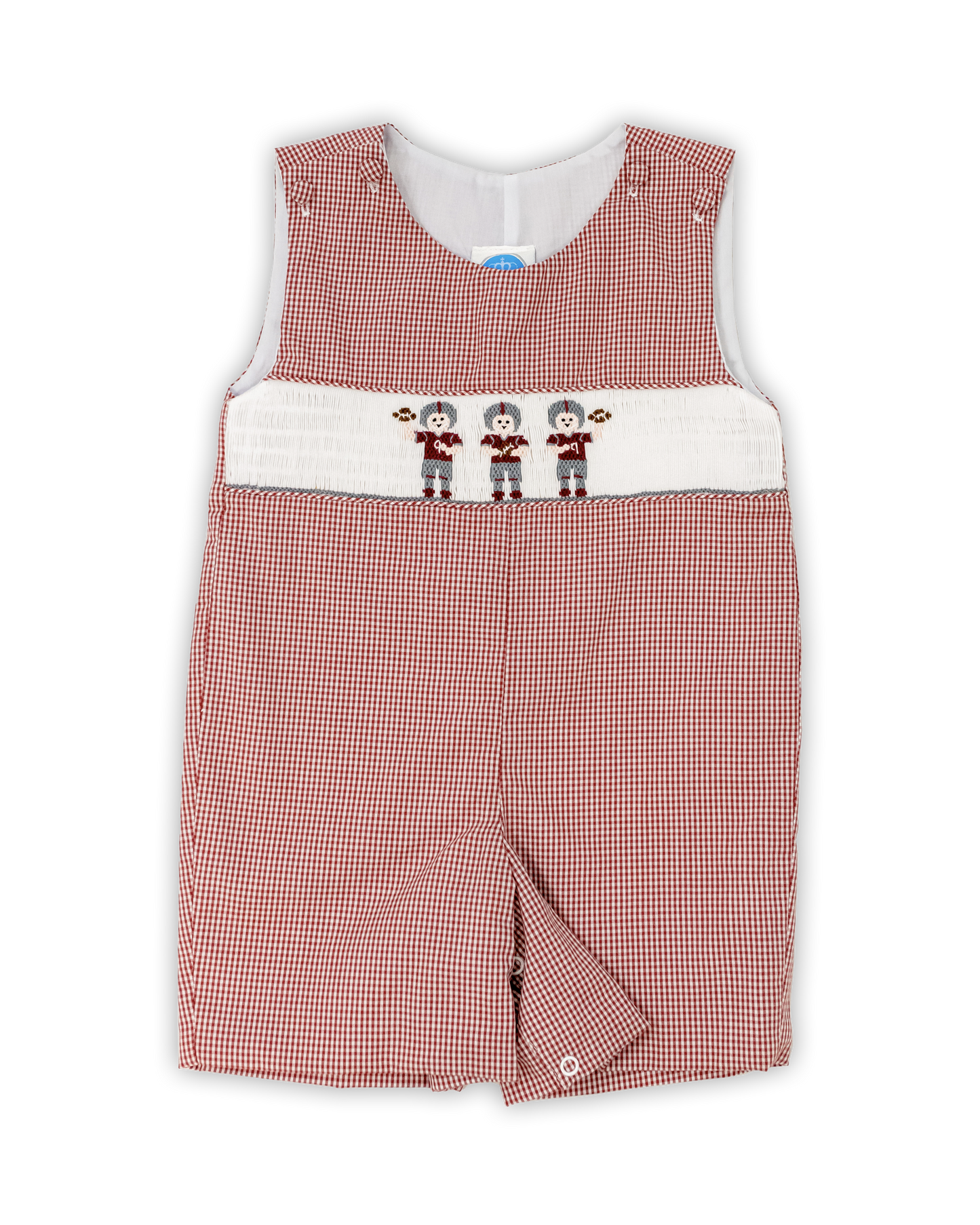 Maroon Smocked Football Players Jon Jon