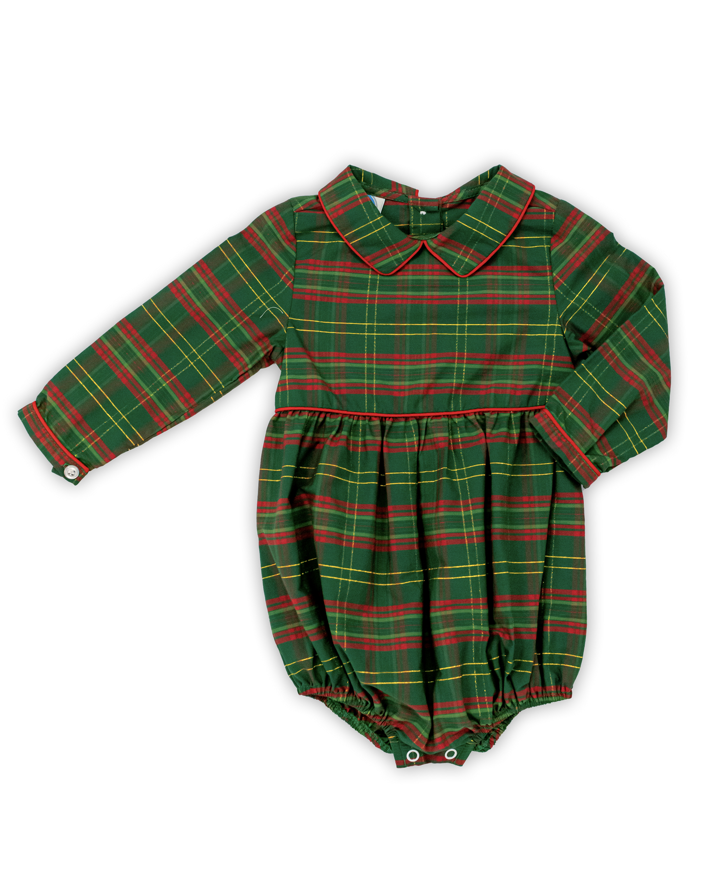 Christmas Plaid Boys Bubble