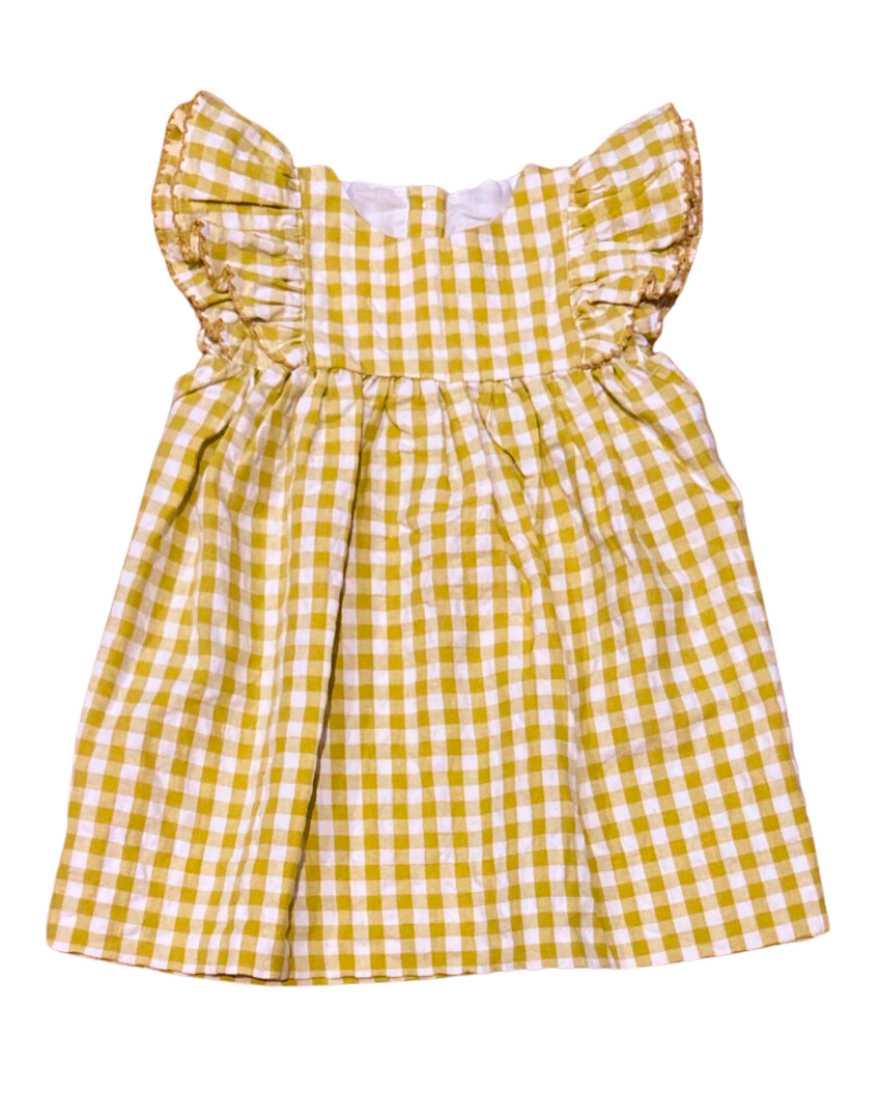 Yellow Check Dress