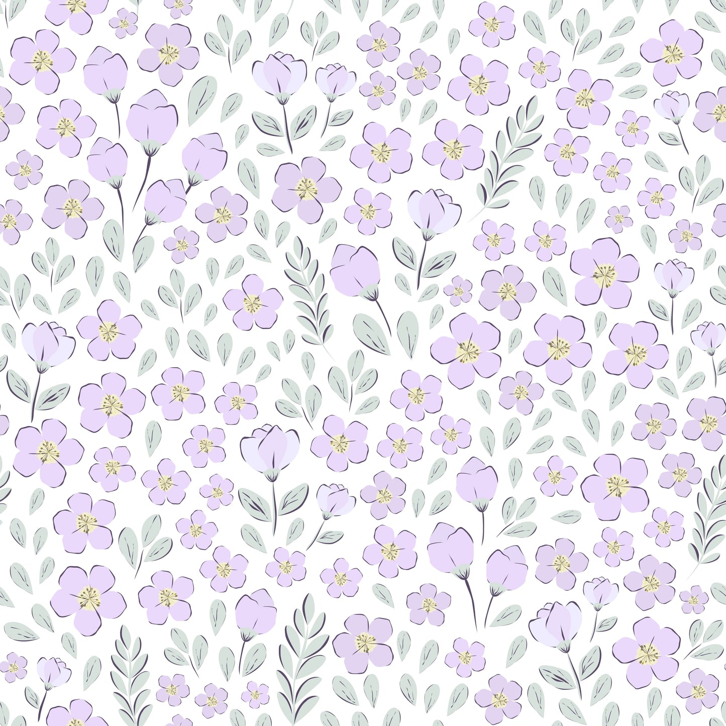 Ashley Purple Floral Bubble