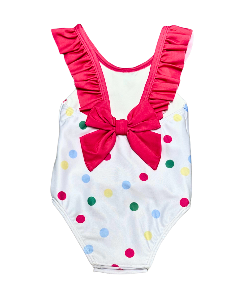 Colorful Polka Dot One Piece Swim