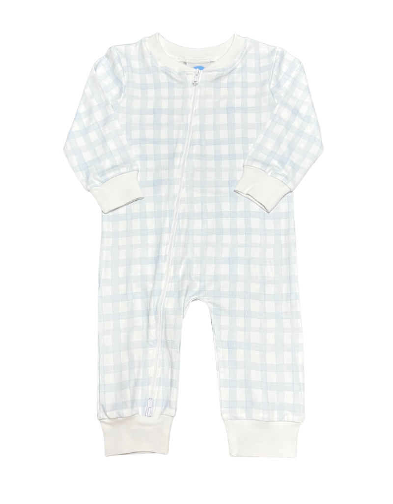 Watercolor Gingham Two-Way Zipper PJ