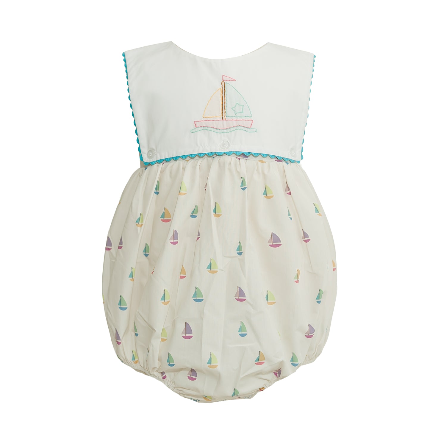 Pippa Sail Away Ric Rac Embroidered Bubble