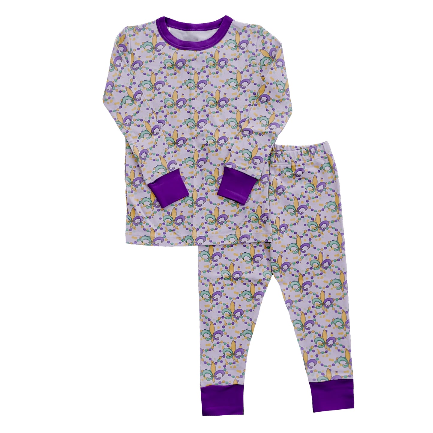 Mardi Gras Bead Pima PJ Set