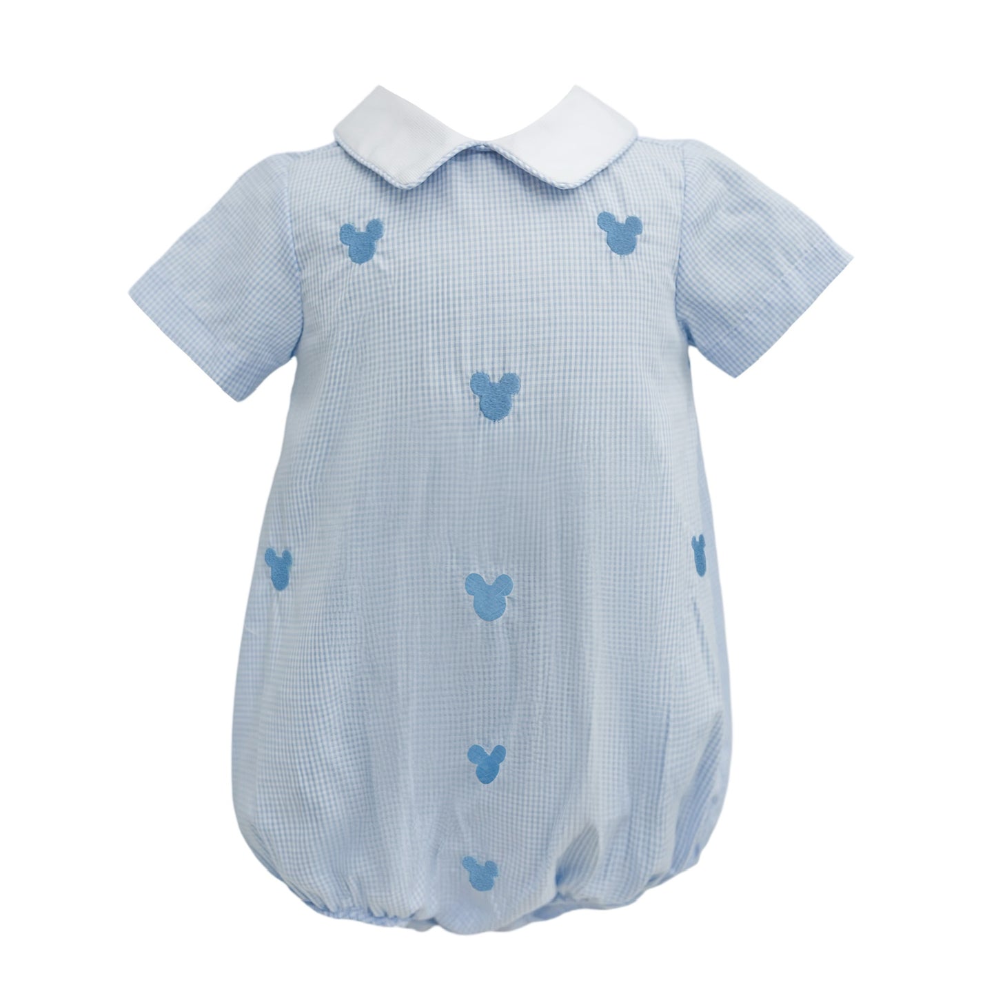 Mickey All Over Embroidered Collared Bubble