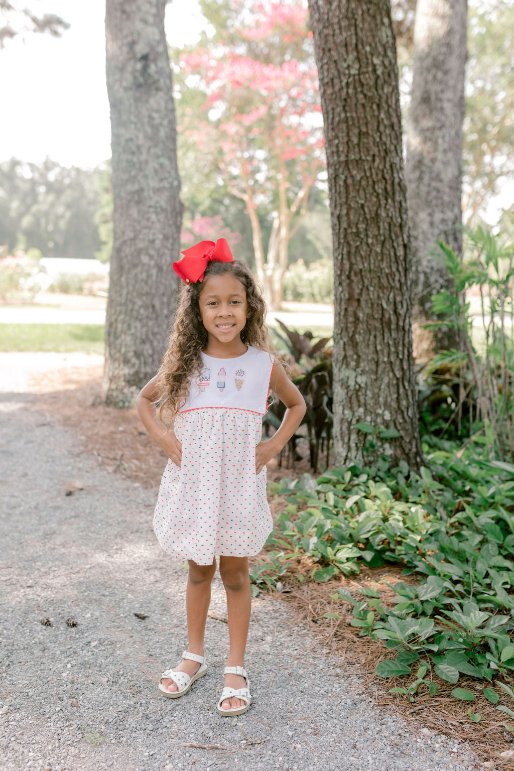 Popsicle Trio Swiss Dot Dress