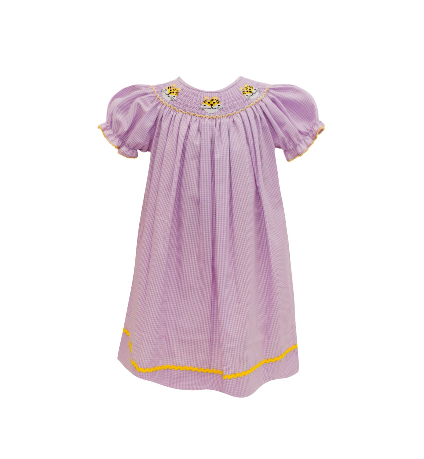 Lavender Tiger Bishop Smock Dress
