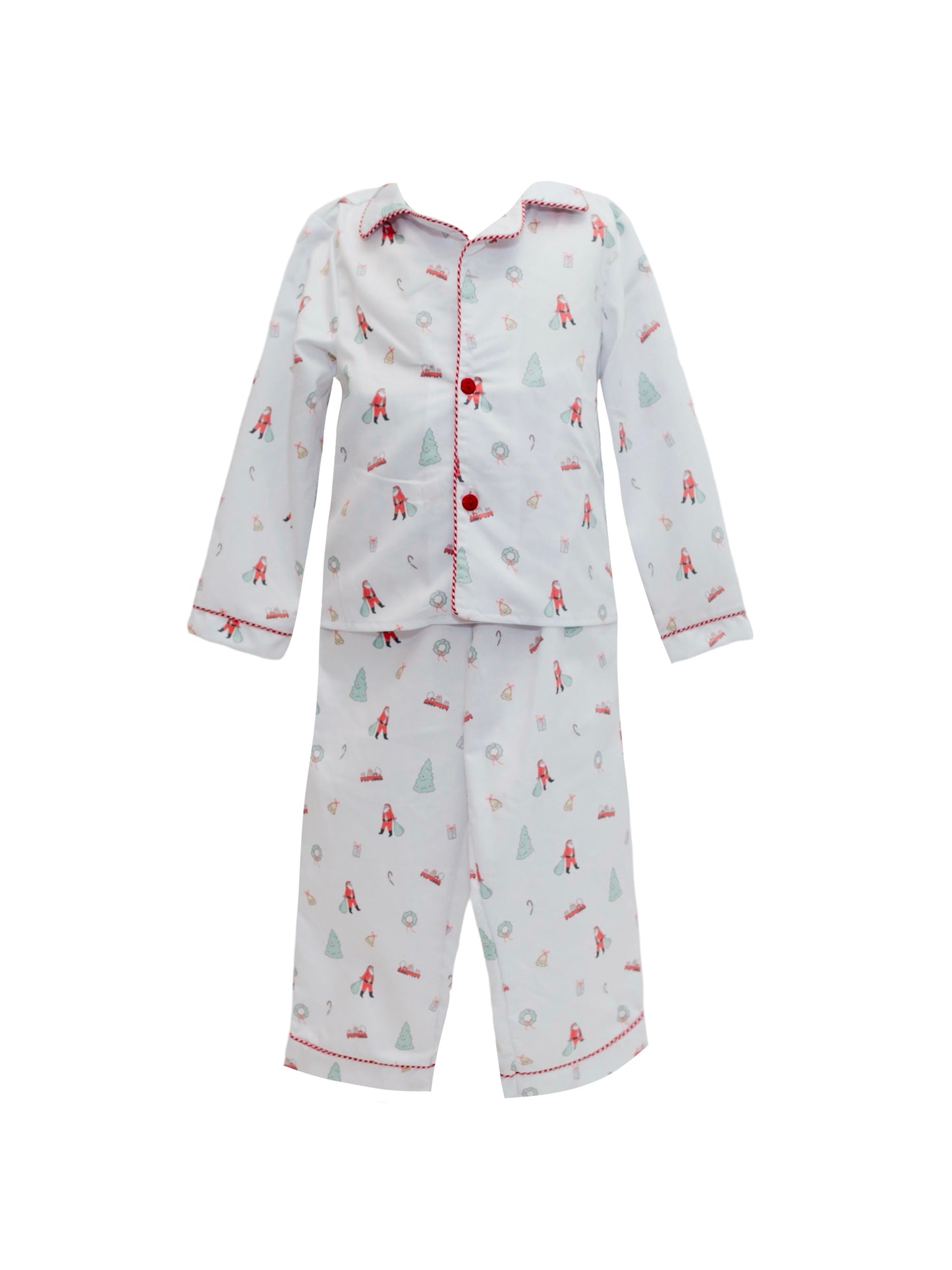 Cheery Christmas Button PJ Set