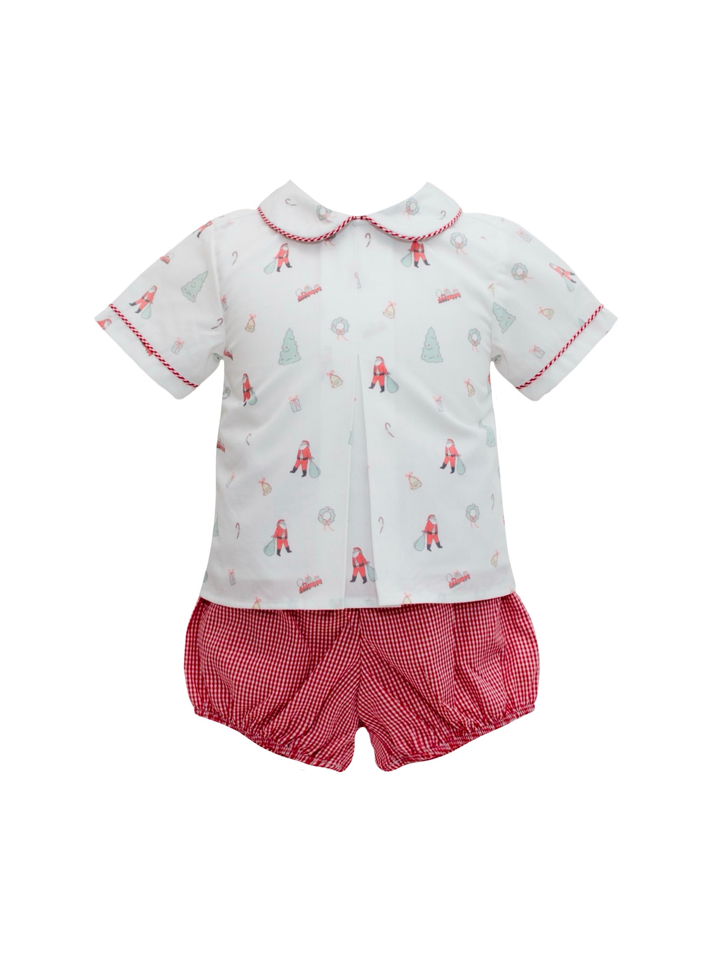 Cheery Christmas Pleat Boys Short Set