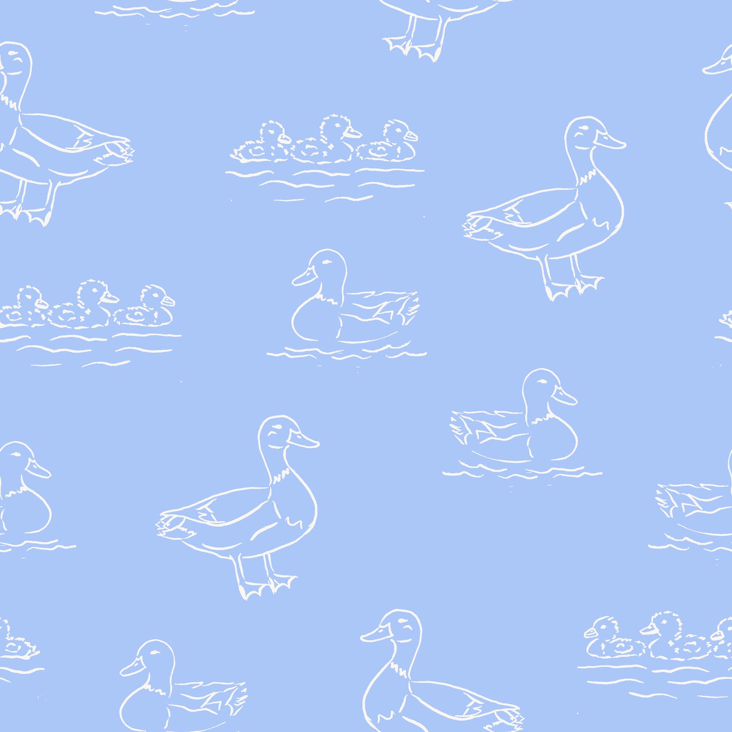 Lucas Blue Ducks Print Boy Bubble