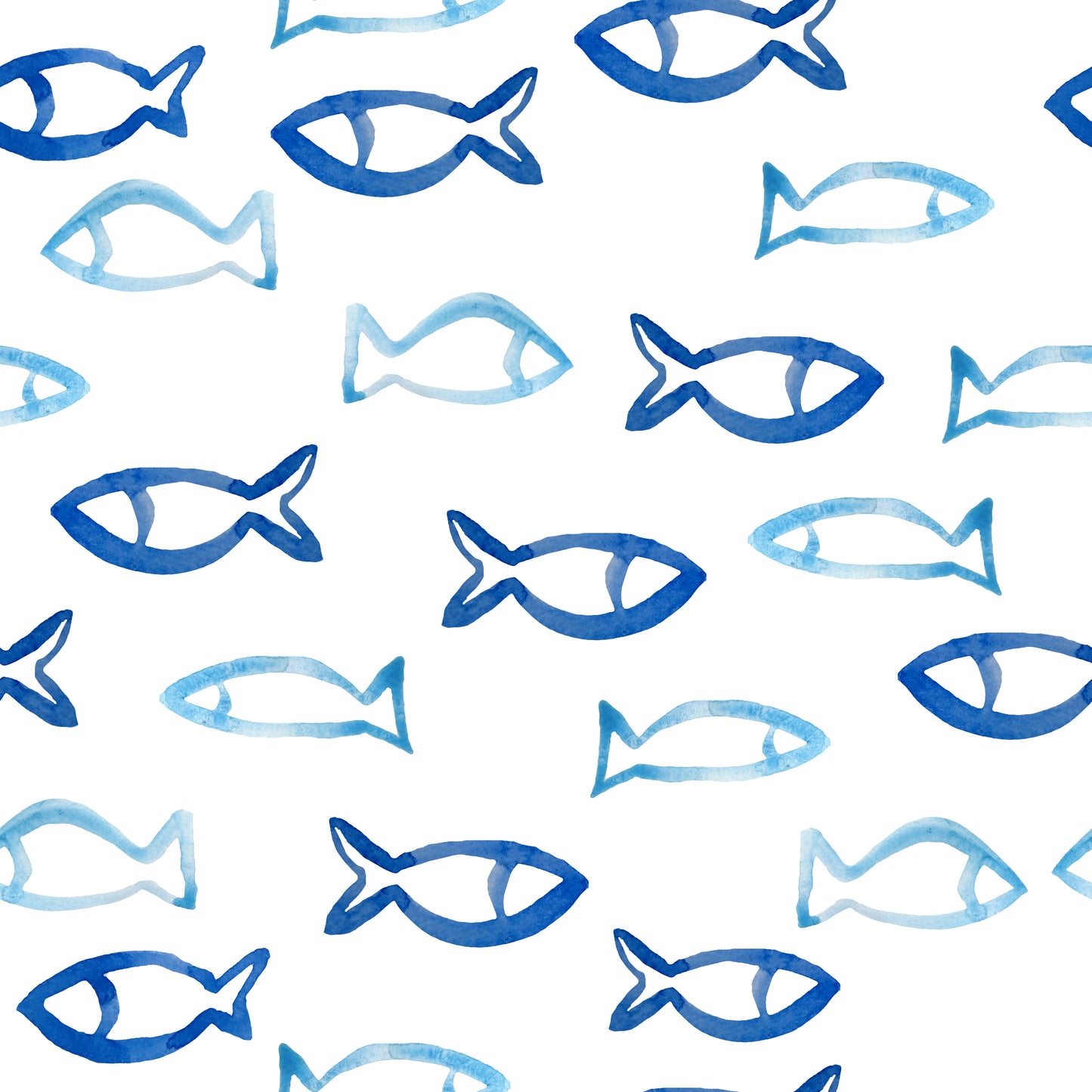 Claire Blue Seaside Fish Scallop Bubble