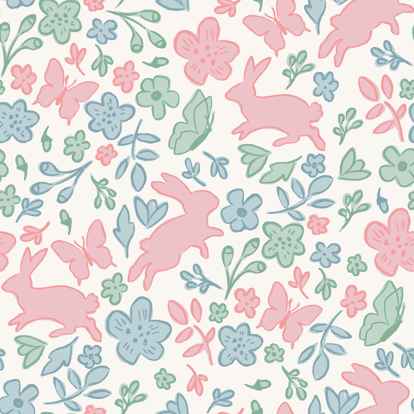 Amelia Bunny Floral Print Cross Back Bloomer Set