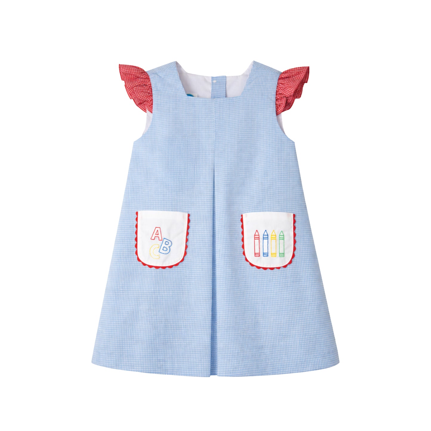 Gabby Pleat Dress, ABC Gingham