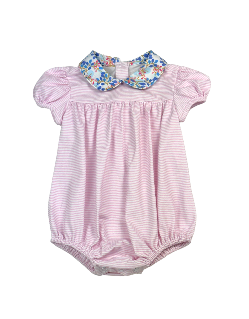 Floral Knit Stripe Bubble