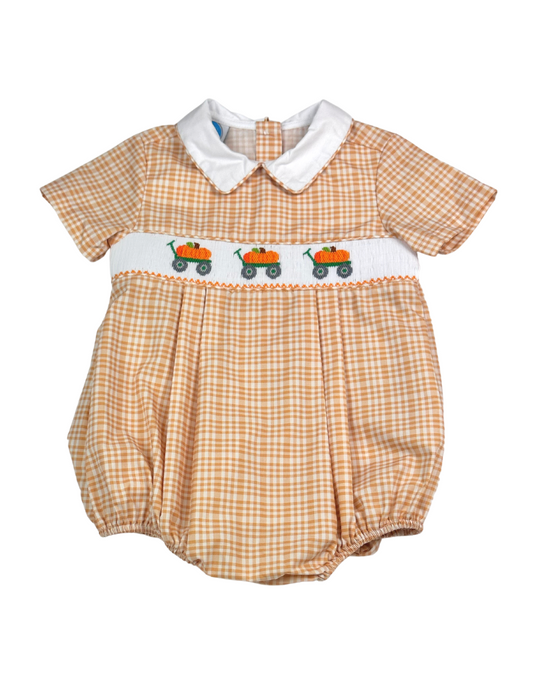 Pumpkin Smock Boys Bubble