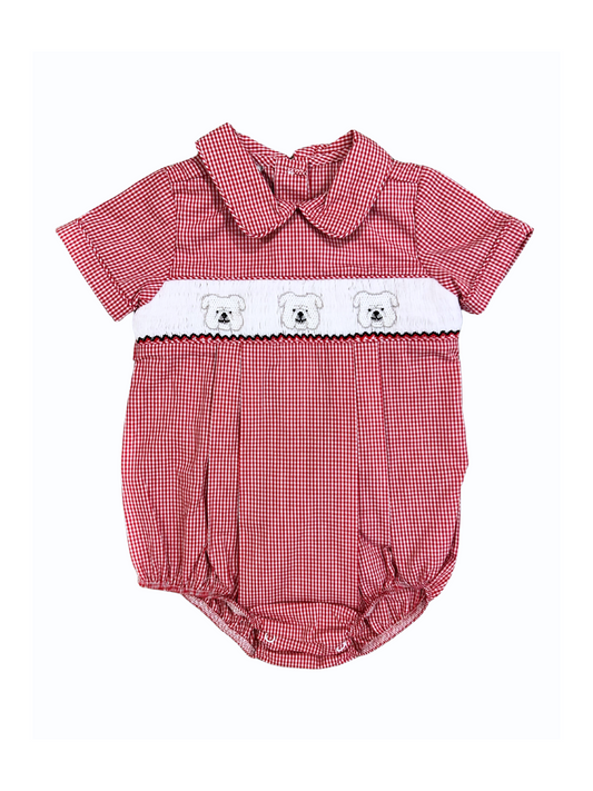 Red Bulldog Smock Boys Bubble