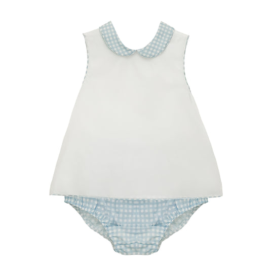 Andrew Diaper Set, Classic Blue Gingham