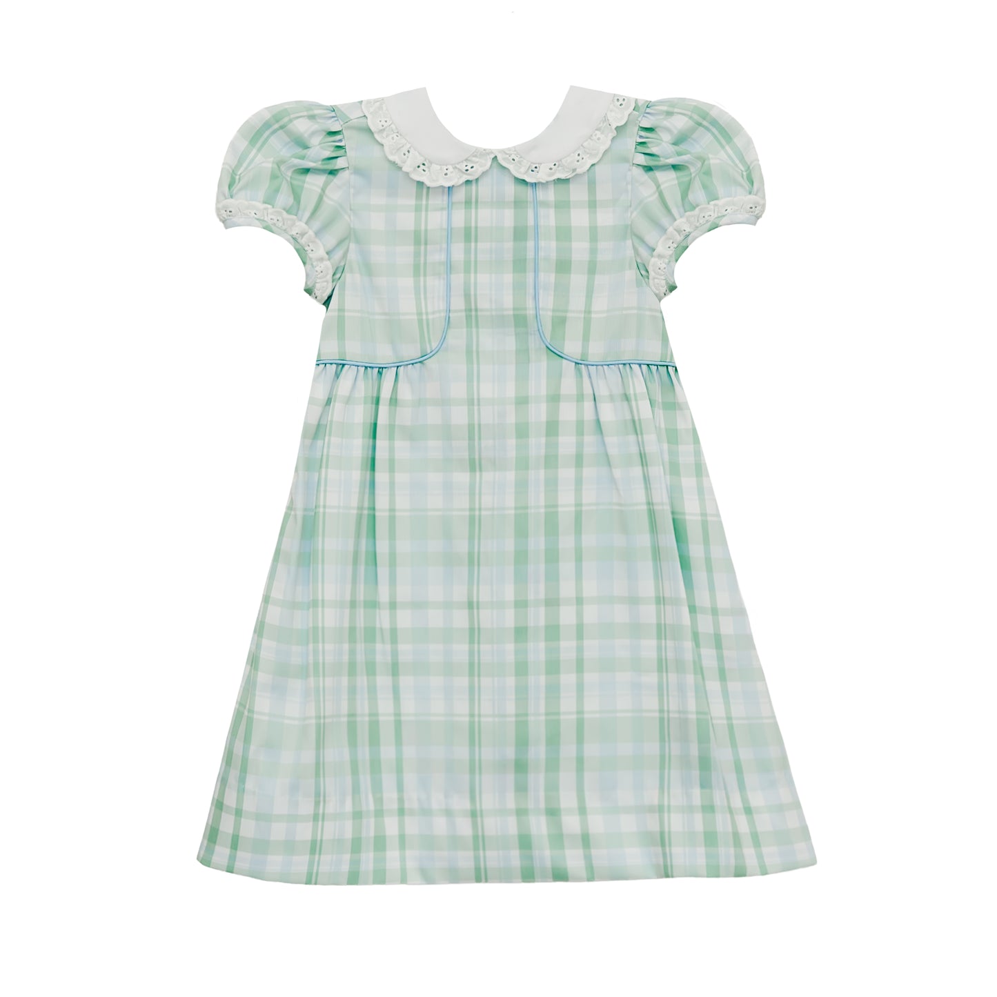 Emily Dress, Springwater Plaid
