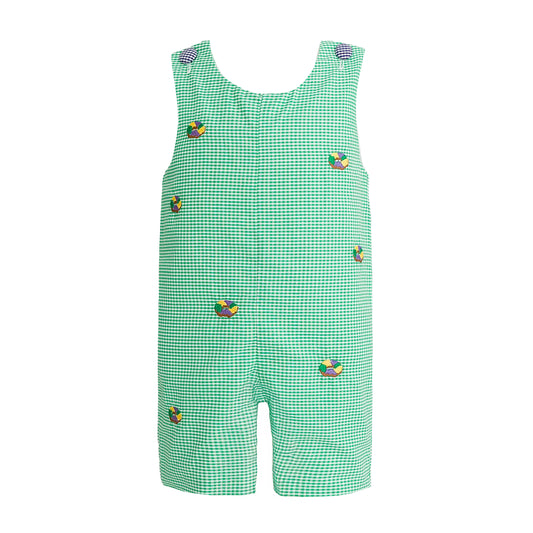 Elliott Embroidered King Cake Gingham Jon Jon