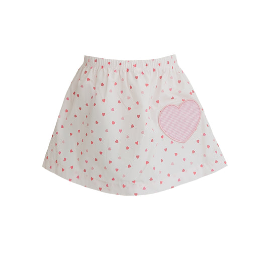 Sydney Pink Heart Pocket Skirt