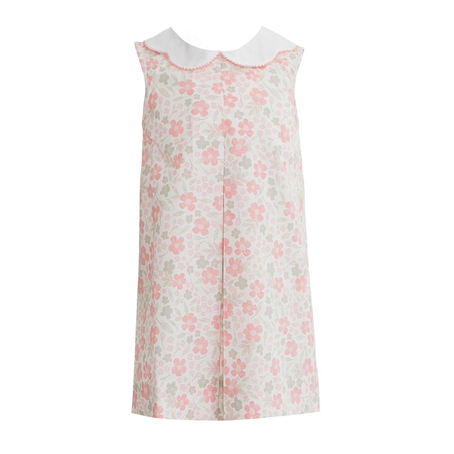 Miia Ditsy Peach Floral Pleat Dress