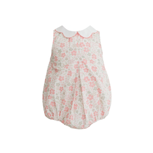 Miia Ditsy Peach Floral Pleat Bubble