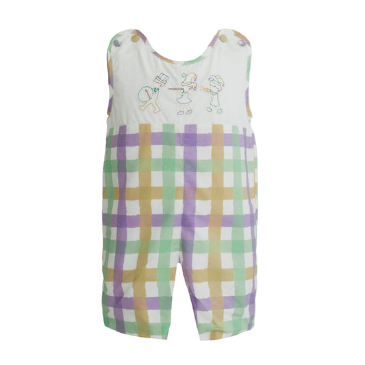 Mikey Embroidered Marching Band Plaid Jon Jon