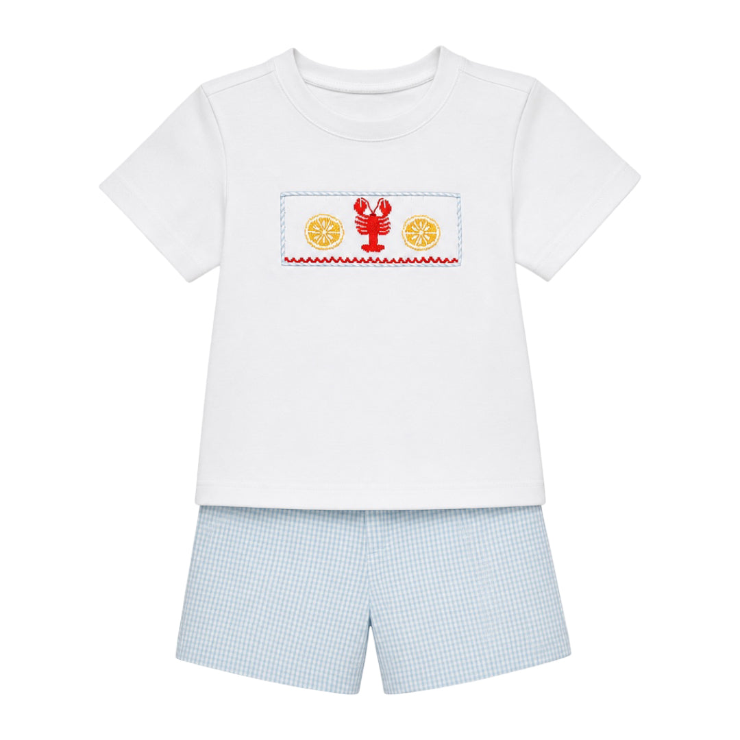 Ollie Short Set, Crawfish Boil Smock