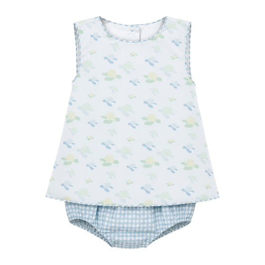 Ellis Diaper Set, Sea Turtles