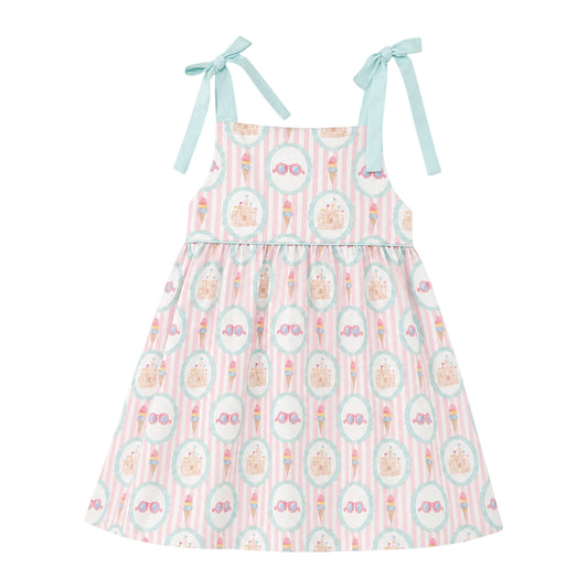 June Tie Top Dress, Sun Shades and Ice Cream