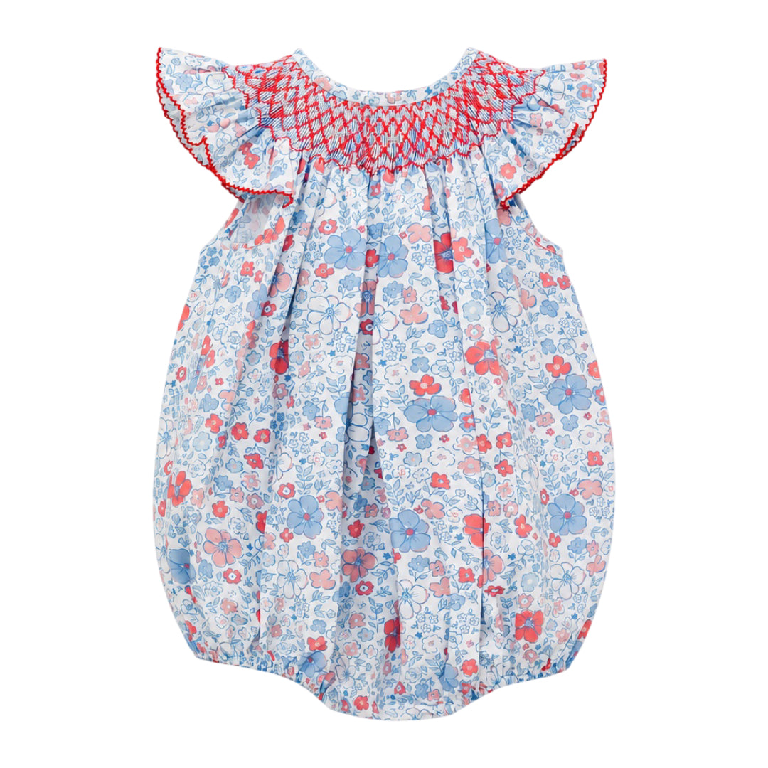 Eloise Angel Wing Bishop Bubble, Patriotic Florals