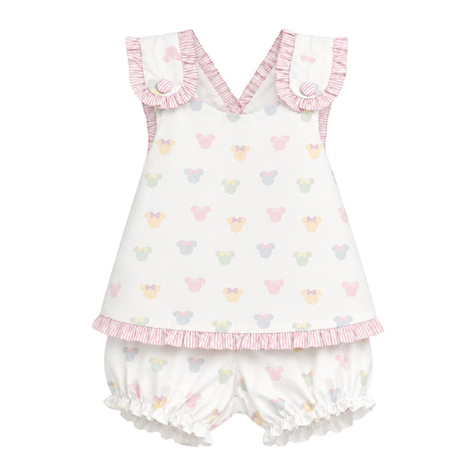 Amelia Cross Back Bloomer Set, Pastel Magic Ears