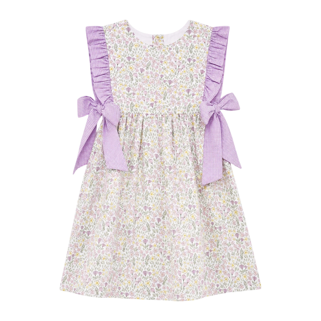 Ava Ruffle Bow Dress, Garden Party