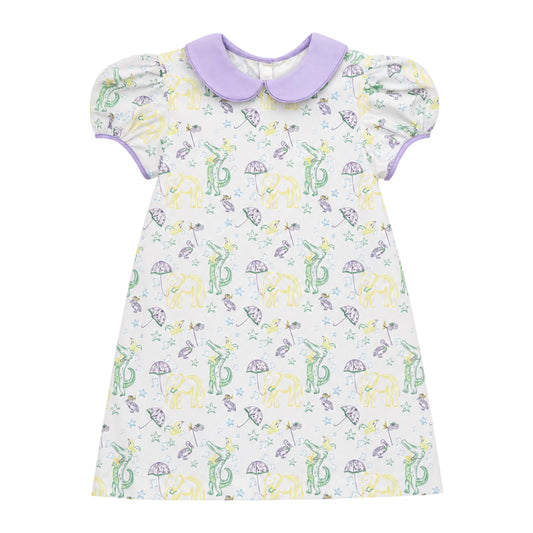 Frannie Dress, Mardi Party Print