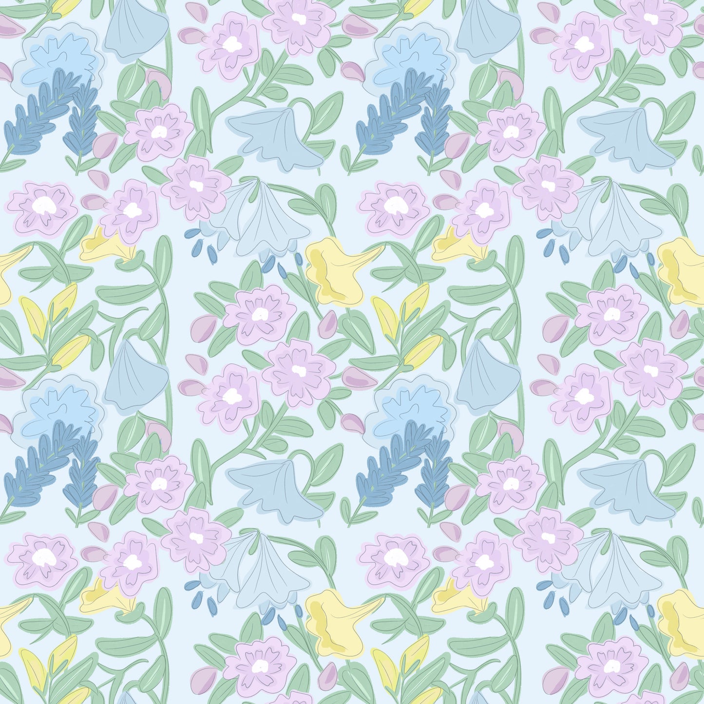 Annie Apron Bloomer Set, Lavender Blooms