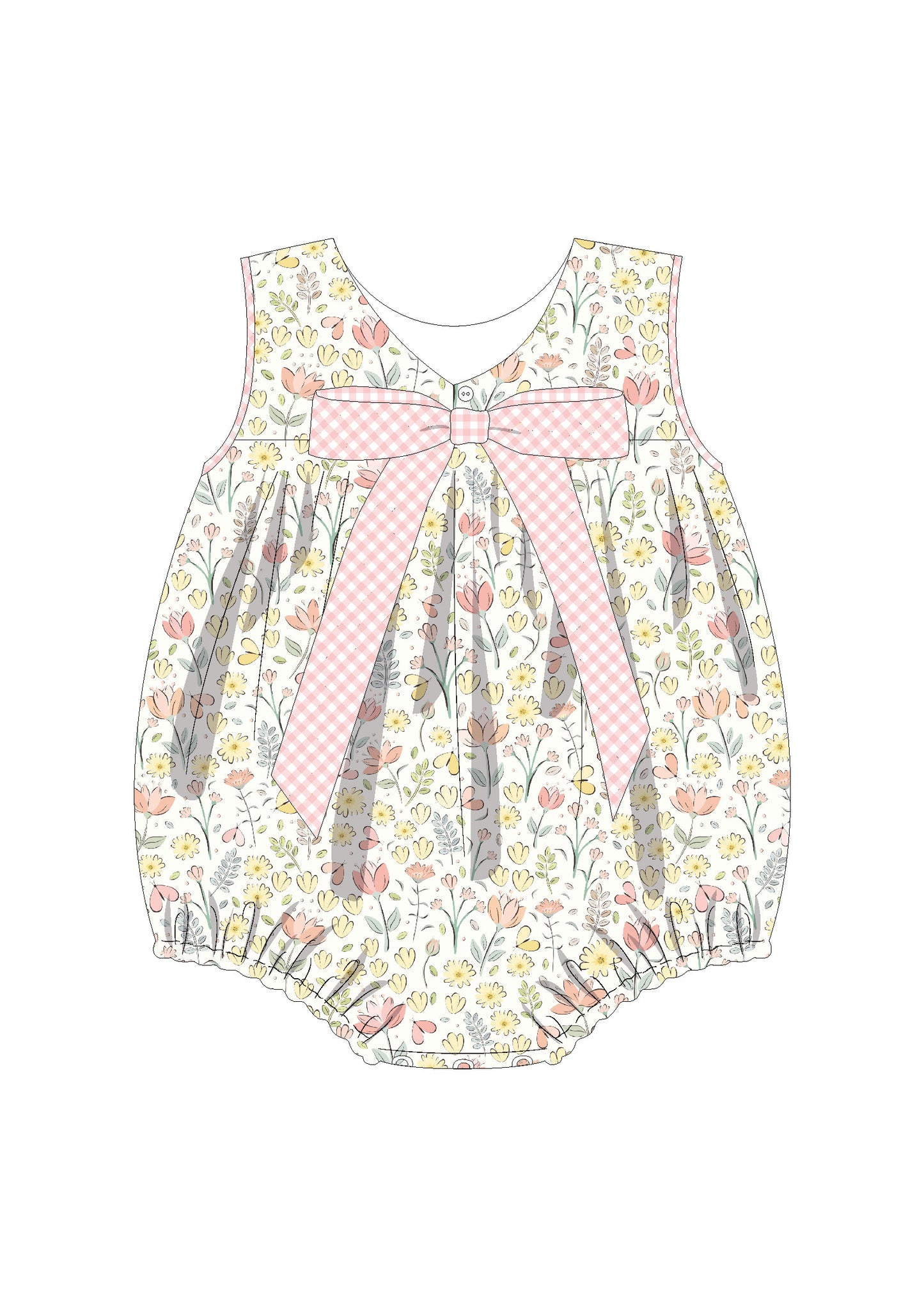 Sophie Wildflower Scallop Bubble