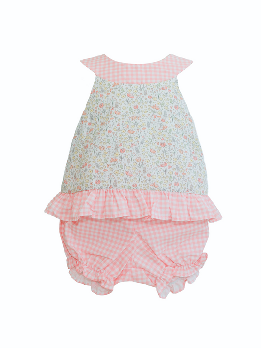 Elle Wildflower Bow Bloomer Set