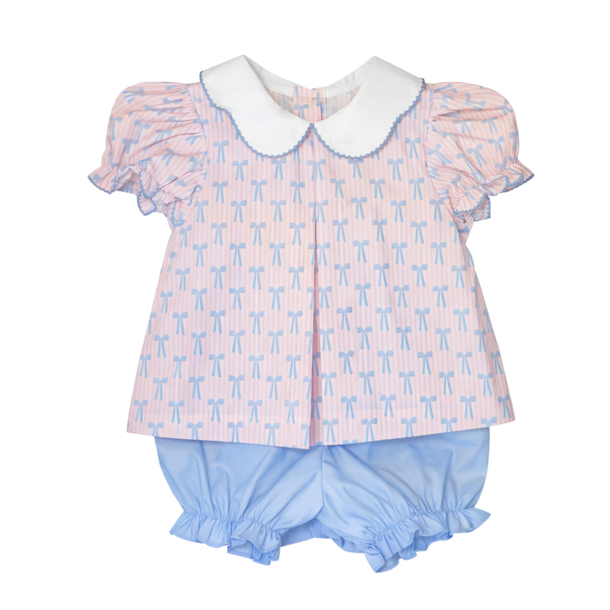 Isabelle Pleat Bloomer Set, Boots and Bows