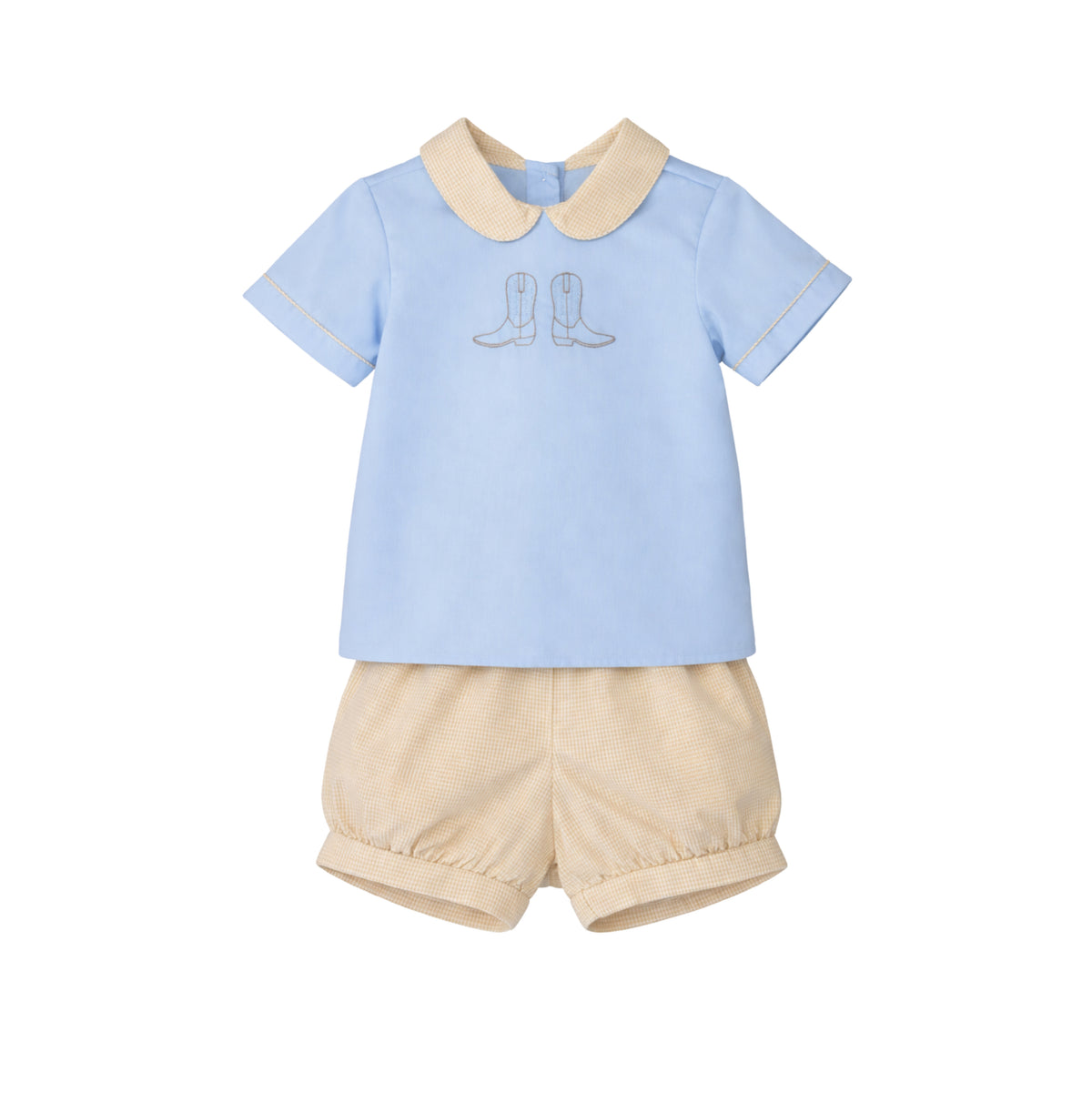 Peter Short Sleeve Banded Short Set, Boots