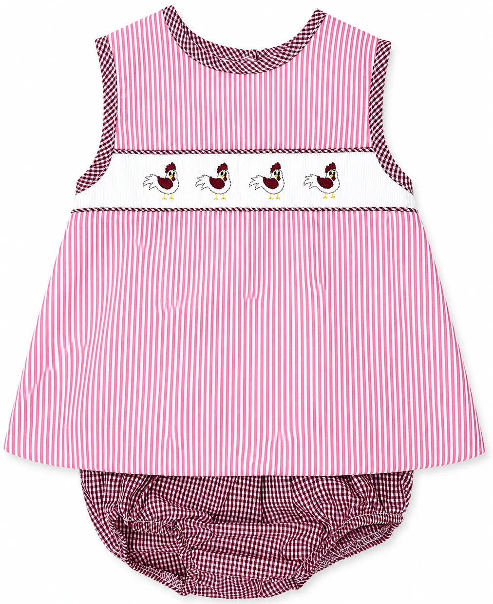 Ladd Diaper Set, Garnet Gamecock Stripe