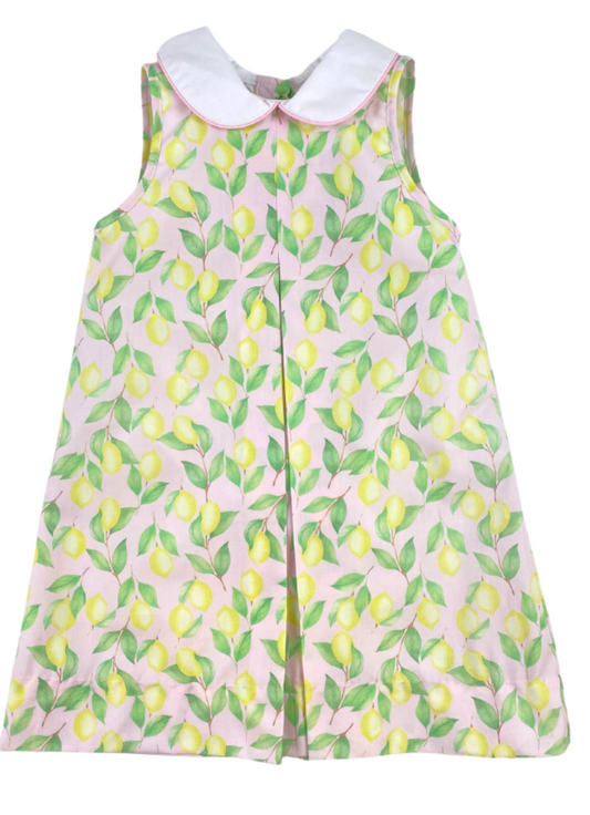Lemon Pleated Dress